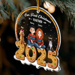 Our First Christmas Together With Pets New Version - Personalized Acrylic Ornament