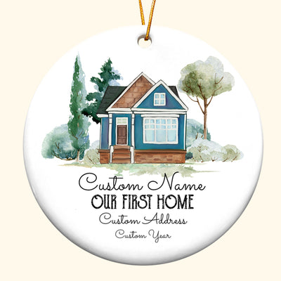 Our First Home - Personalized Ceramic Ornament