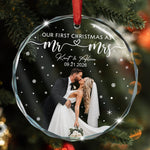 Our_First_Christmas_As_Mr_Mrs_Custom_Newlywed_Couple_Photo_Personalized_Ornament_4