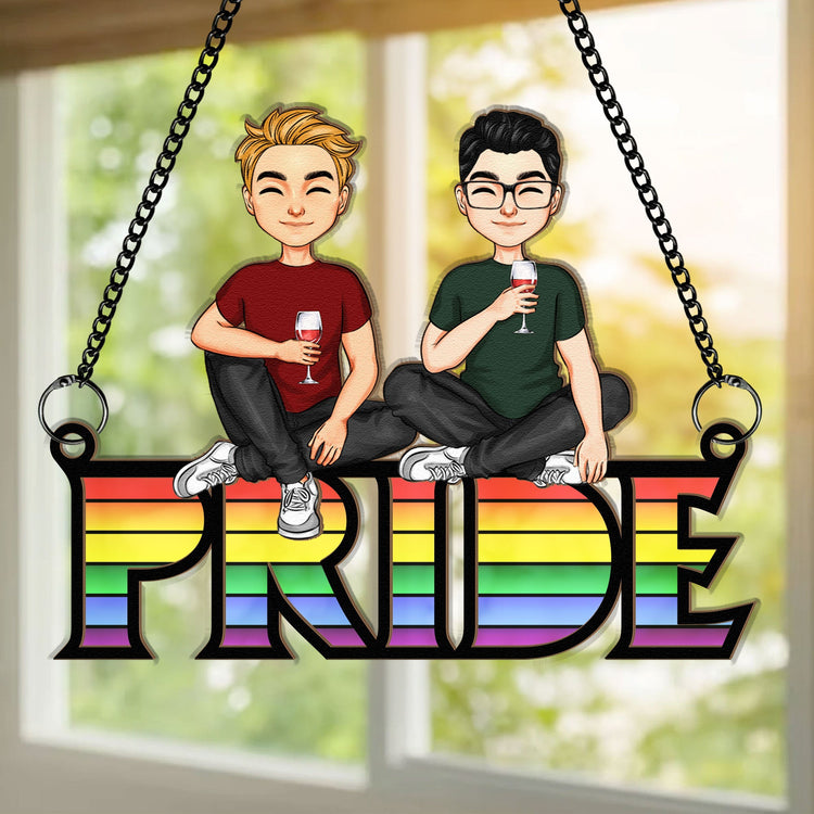 PRIDE-Love-Is-Love-Personalized-Window-Hanging-Suncatcher-Ornament_2