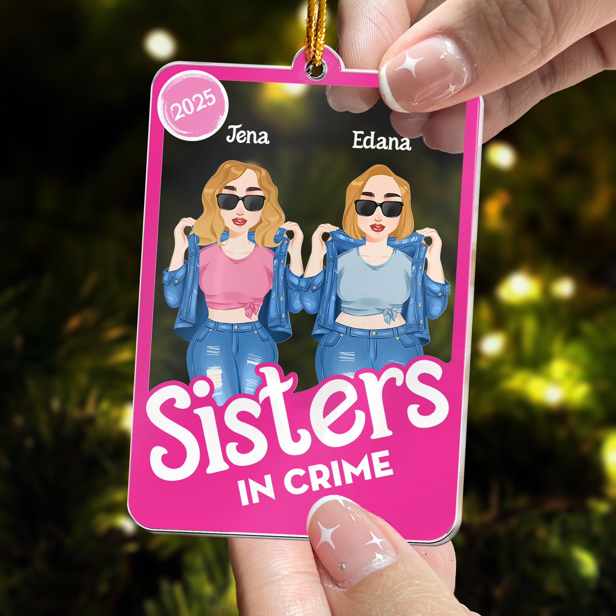 Partners In Crime - Personalized Acrylic Ornament
