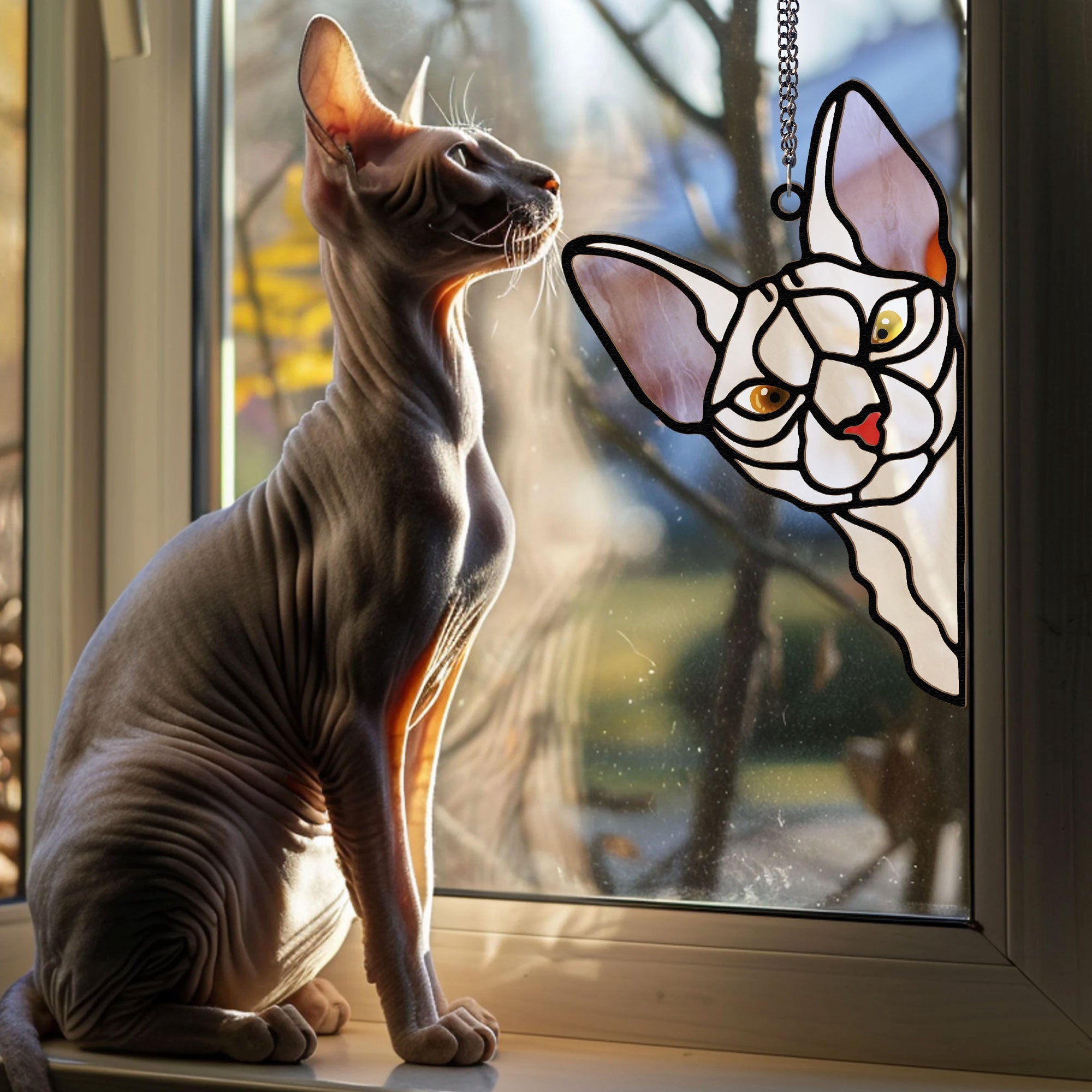 Peeking-Cats-Personalized-Window-Hanging-Suncatcher-Ornament_4