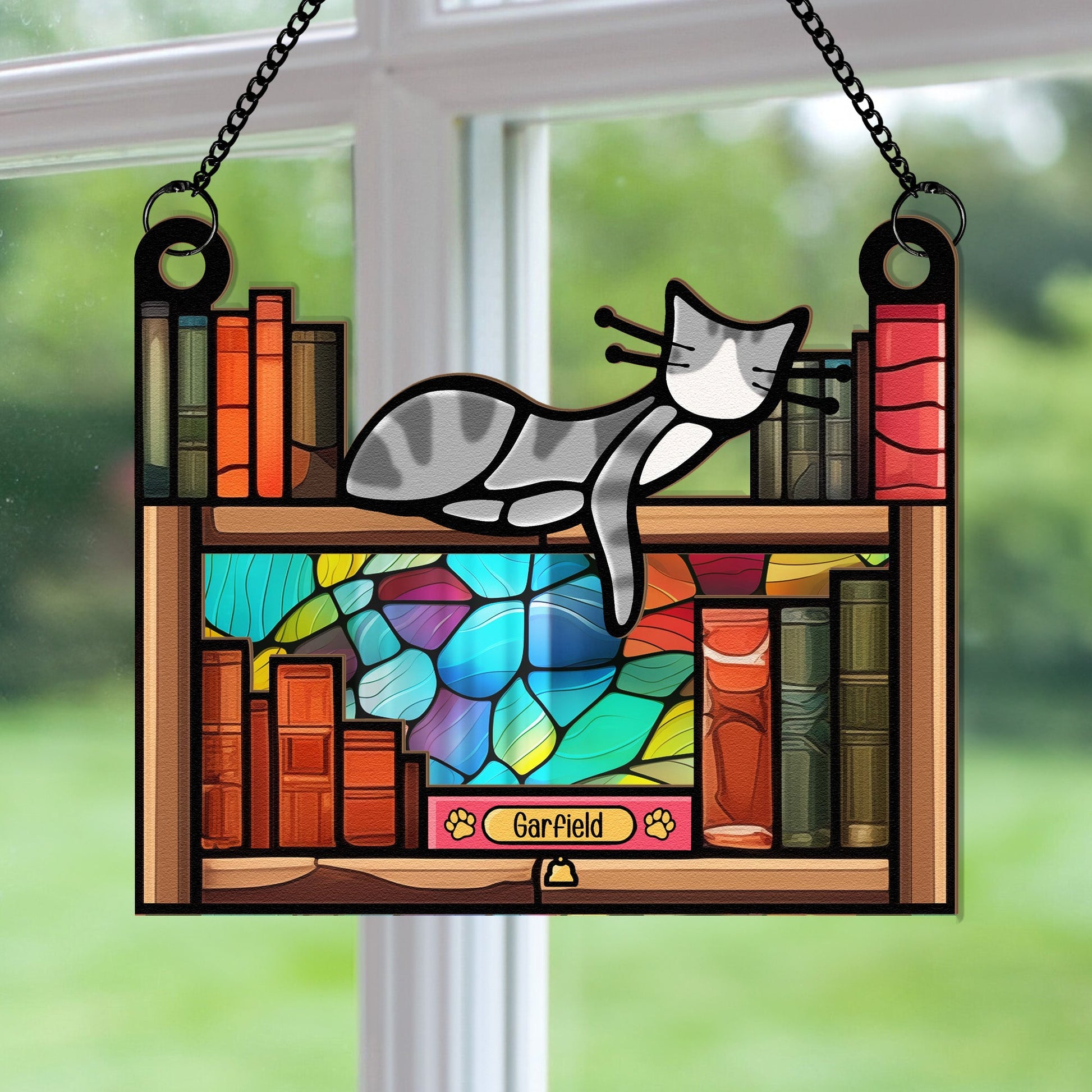 Pet-Cats-And-Read-Books-Personalized-Window-Hanging-Suncatcher-Ornament1