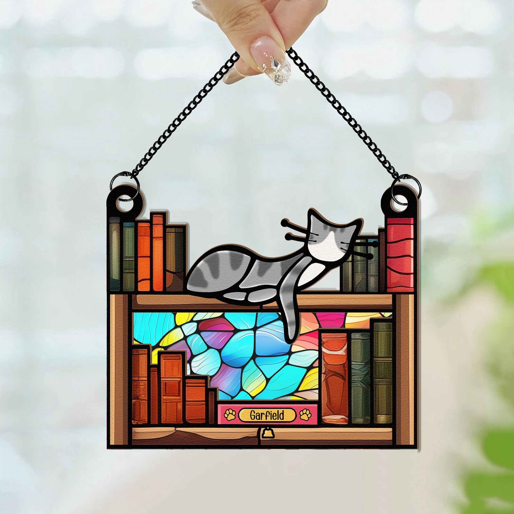 Pet-Cats-And-Read-Books-Personalized-Window-Hanging-Suncatcher-Ornament3