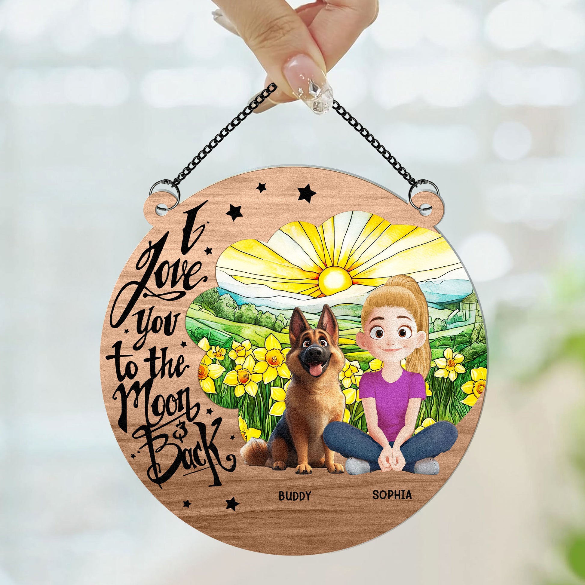 Puppy-Love-You-To-The-Moon-_-Back-Personalized-Window-Hanging-Suncatcher-Ornament_2