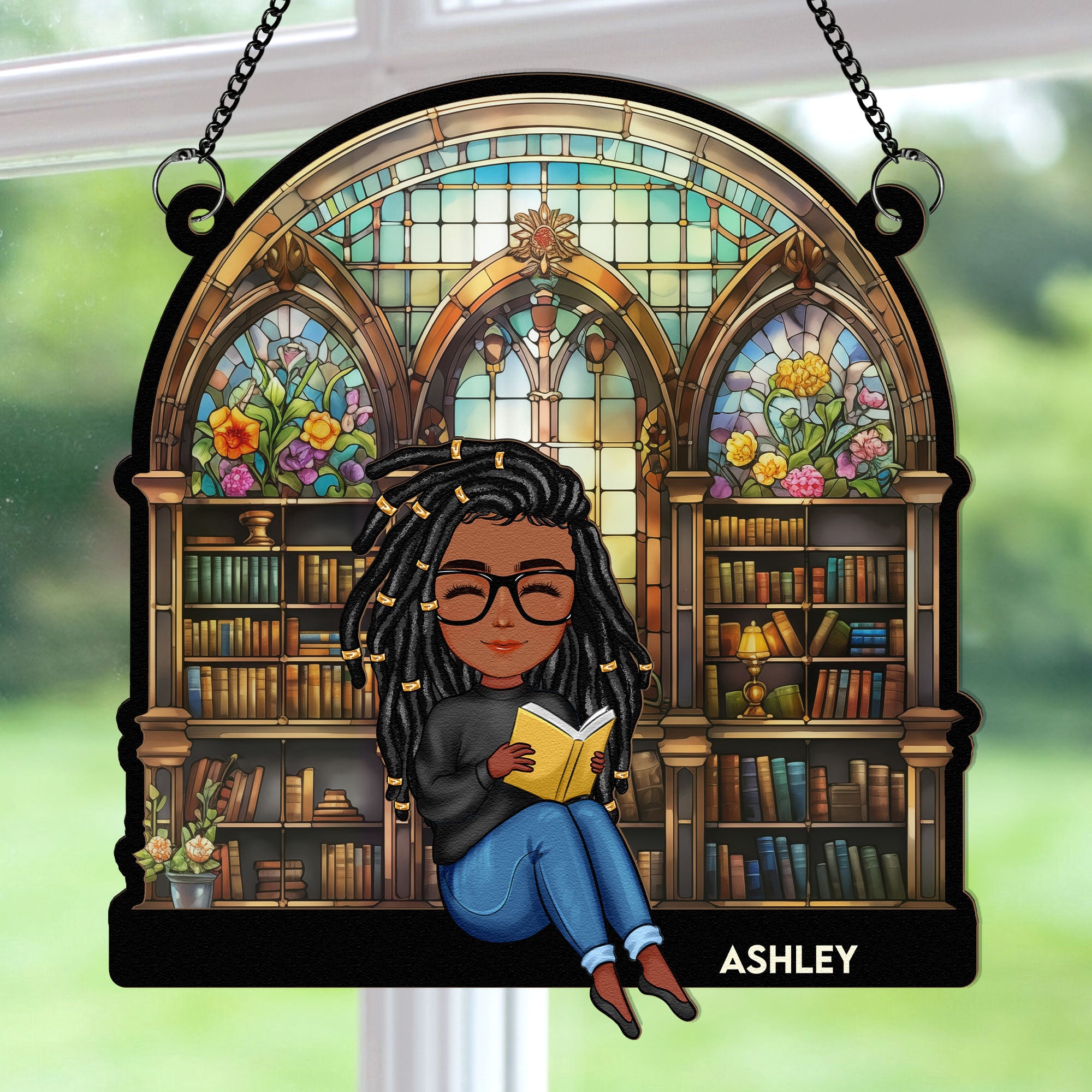 Reading-Book-New-Version-Personalized-Window-Hanging-Suncatcher-Ornament_3