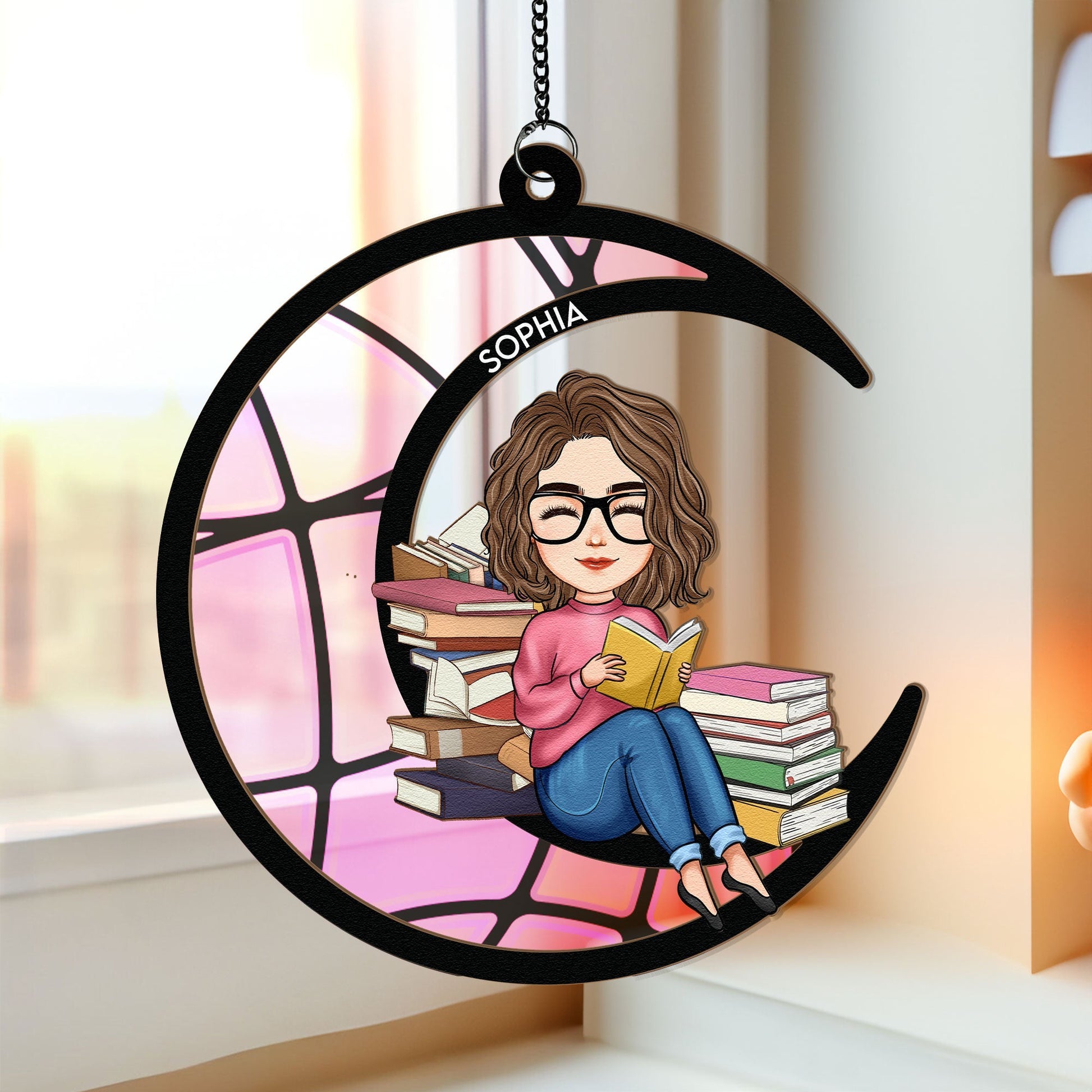 Reading-On-The-Moon-Personalized-Window-Hanging-Suncatcher-Ornament_1