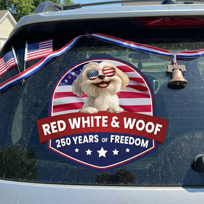 Red White & Woof 250 Years Of Freedom - Personalized Decal