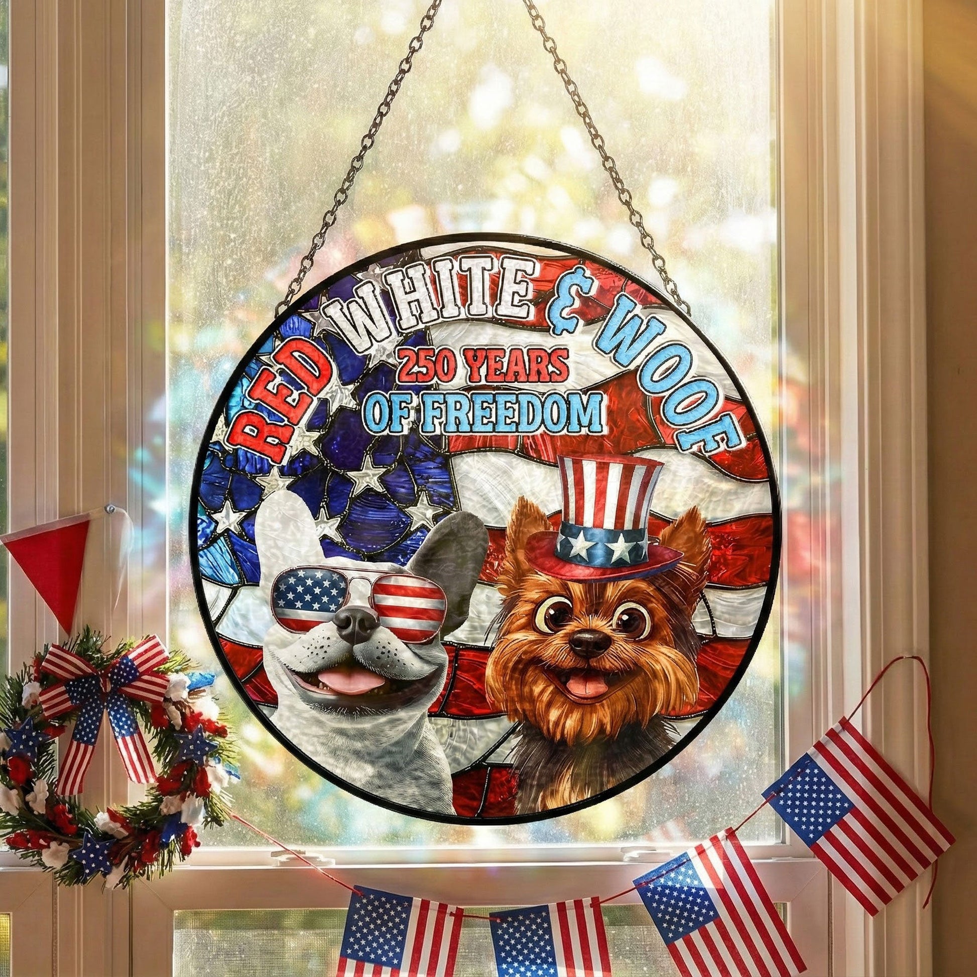 Red-White-_-Woof-250Th-Anniversary-Personalized-Stained-Glass-Window-Hanging-Suncatcher_1