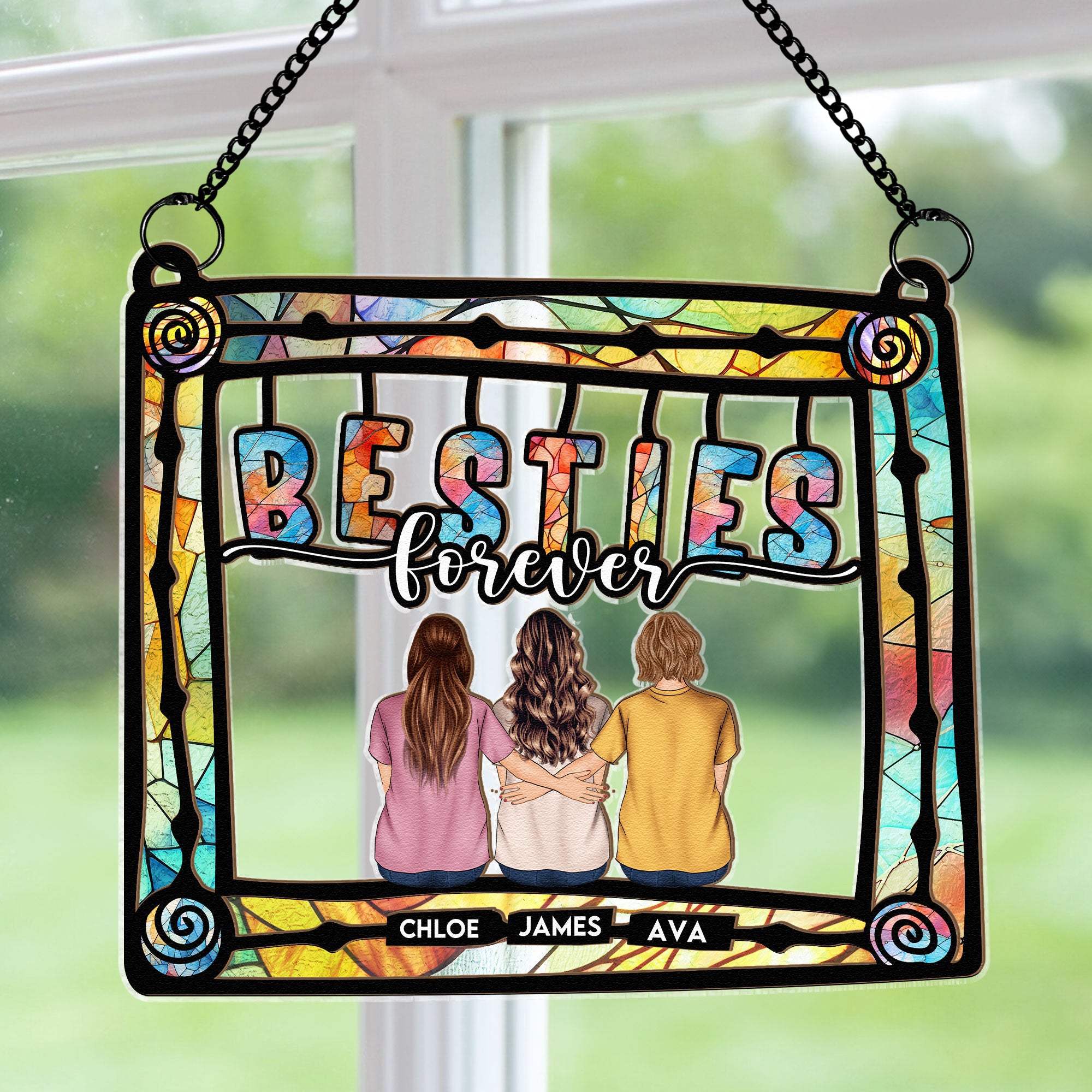 Siblings-Being-Together-On-Frame-Personalized-Window-Hanging-Suncatcher-Ornament_2