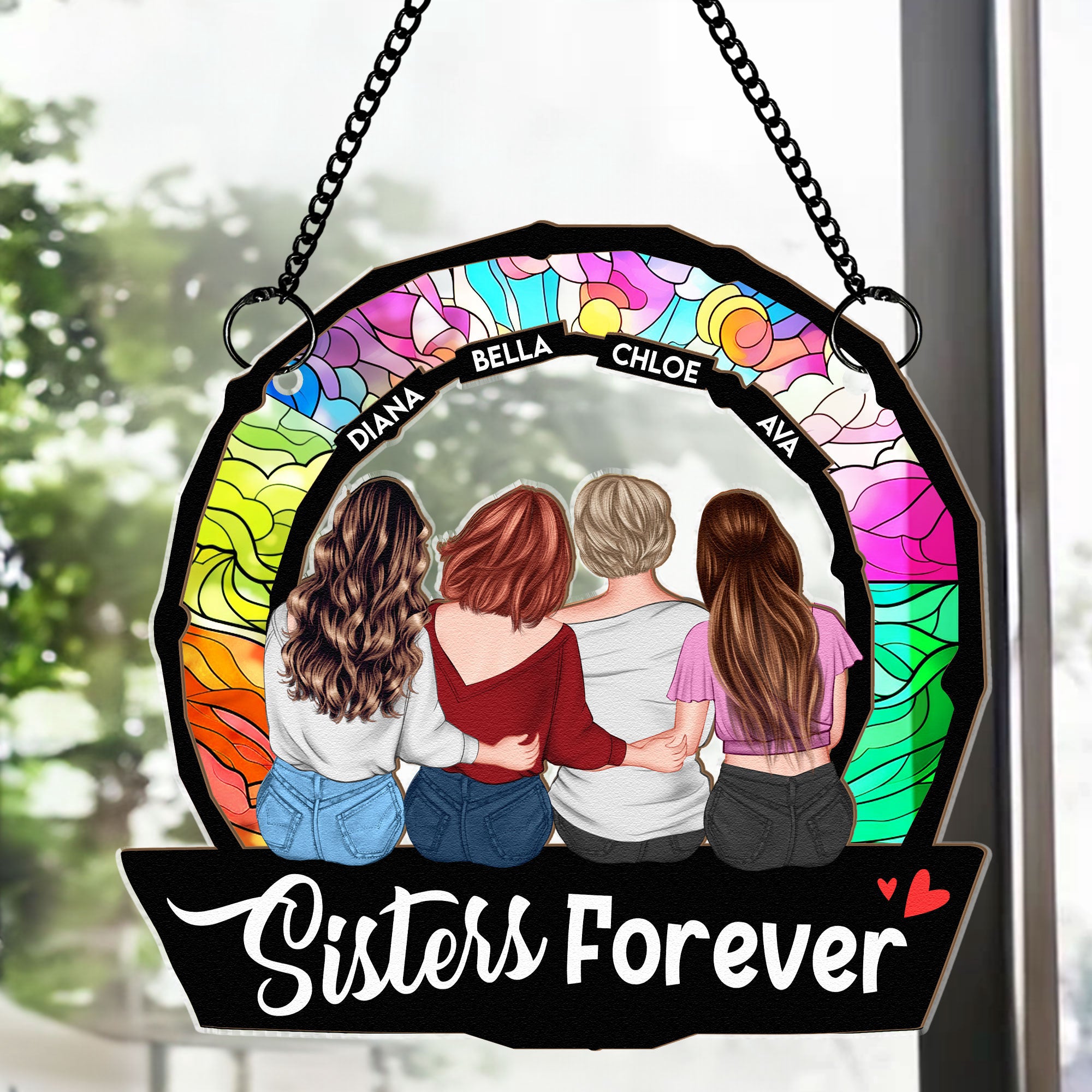 Sisters-Are-Forever-Personalized-Window-Hanging-Suncatcher-Ornament_1
