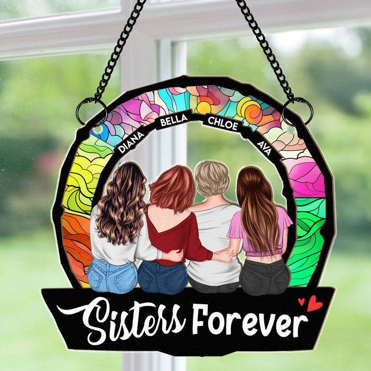 Sisters-Are-Forever-Personalized-Window-Hanging-Suncatcher-Ornament_2
