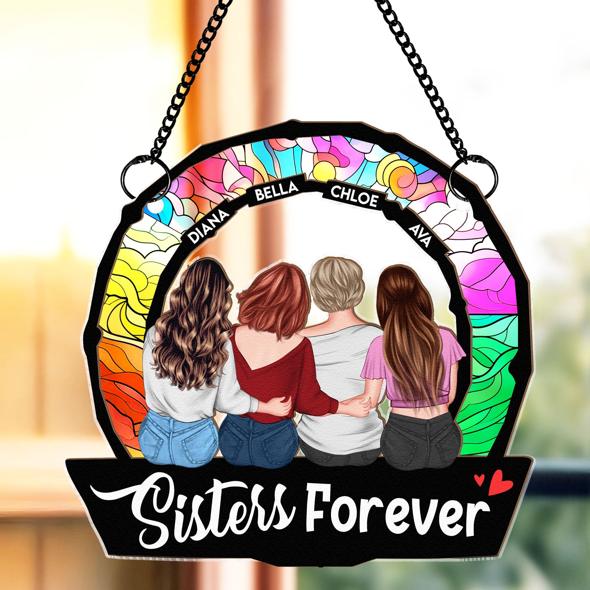 Sisters-Are-Forever-Personalized-Window-Hanging-Suncatcher-Ornament_3