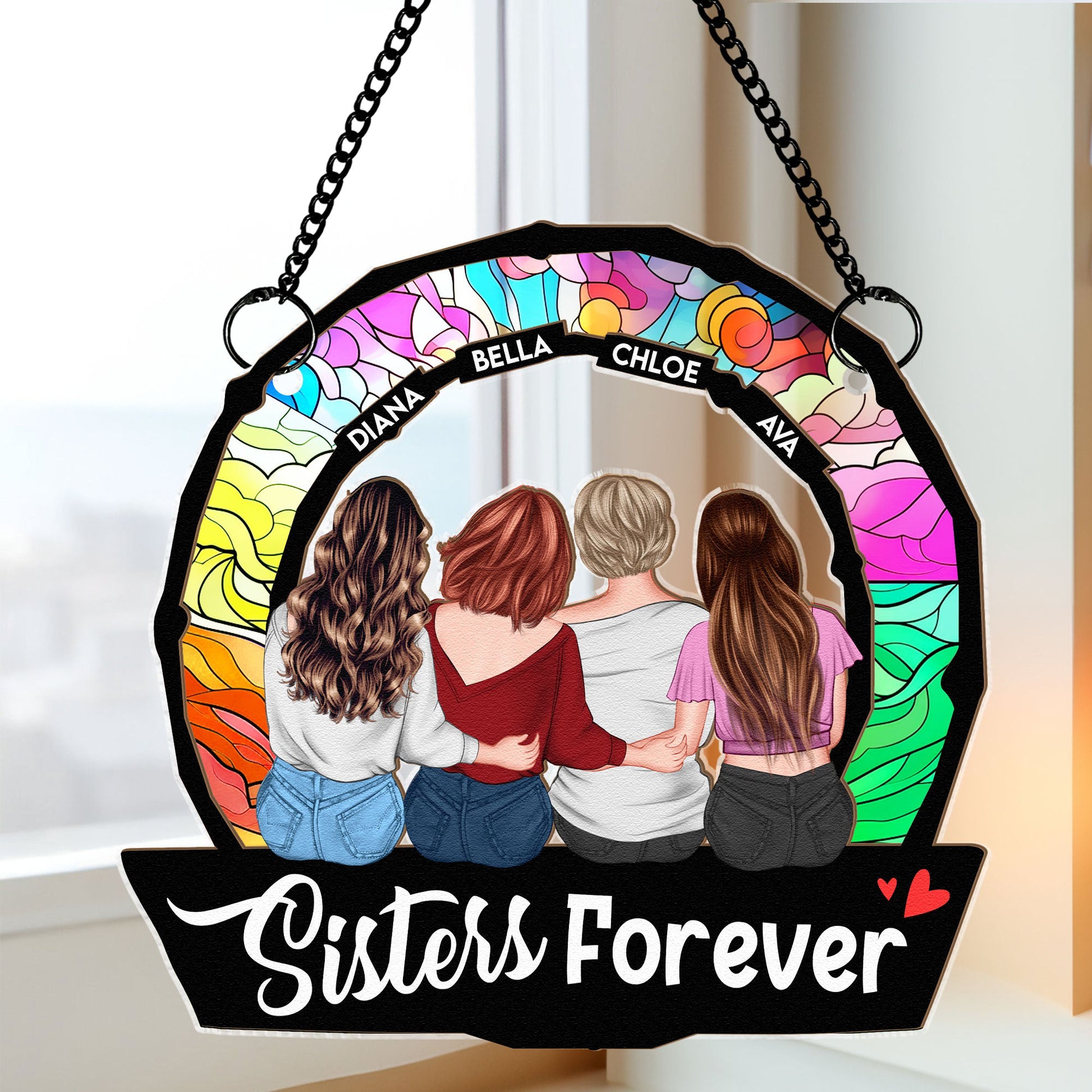 Sisters-Are-Forever-Personalized-Window-Hanging-Suncatcher-Ornament_4