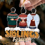 Sisters Siblings Forever - Ver 2 - Personalized Acrylic Ornament