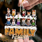 Sisters Siblings Forever (Up To 12), 2025 Christmas Ornament, Family Ornament - Personalized Acrylic Ornament