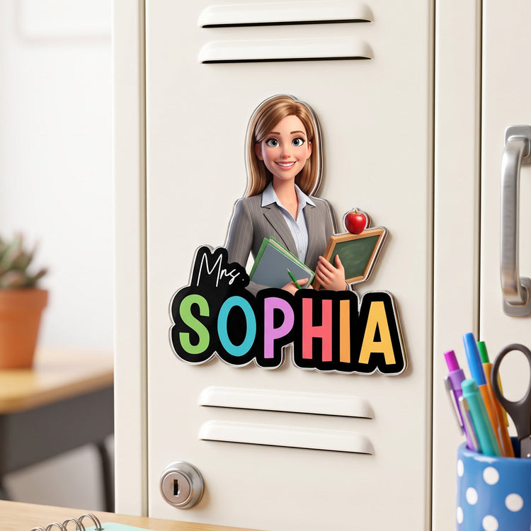Teacher_Cartoon_Version_Personalized_Magnet_2