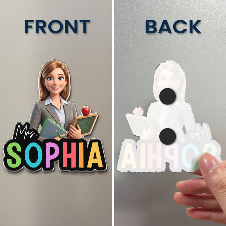 Teacher_Cartoon_Version_Personalized_Magnet_4