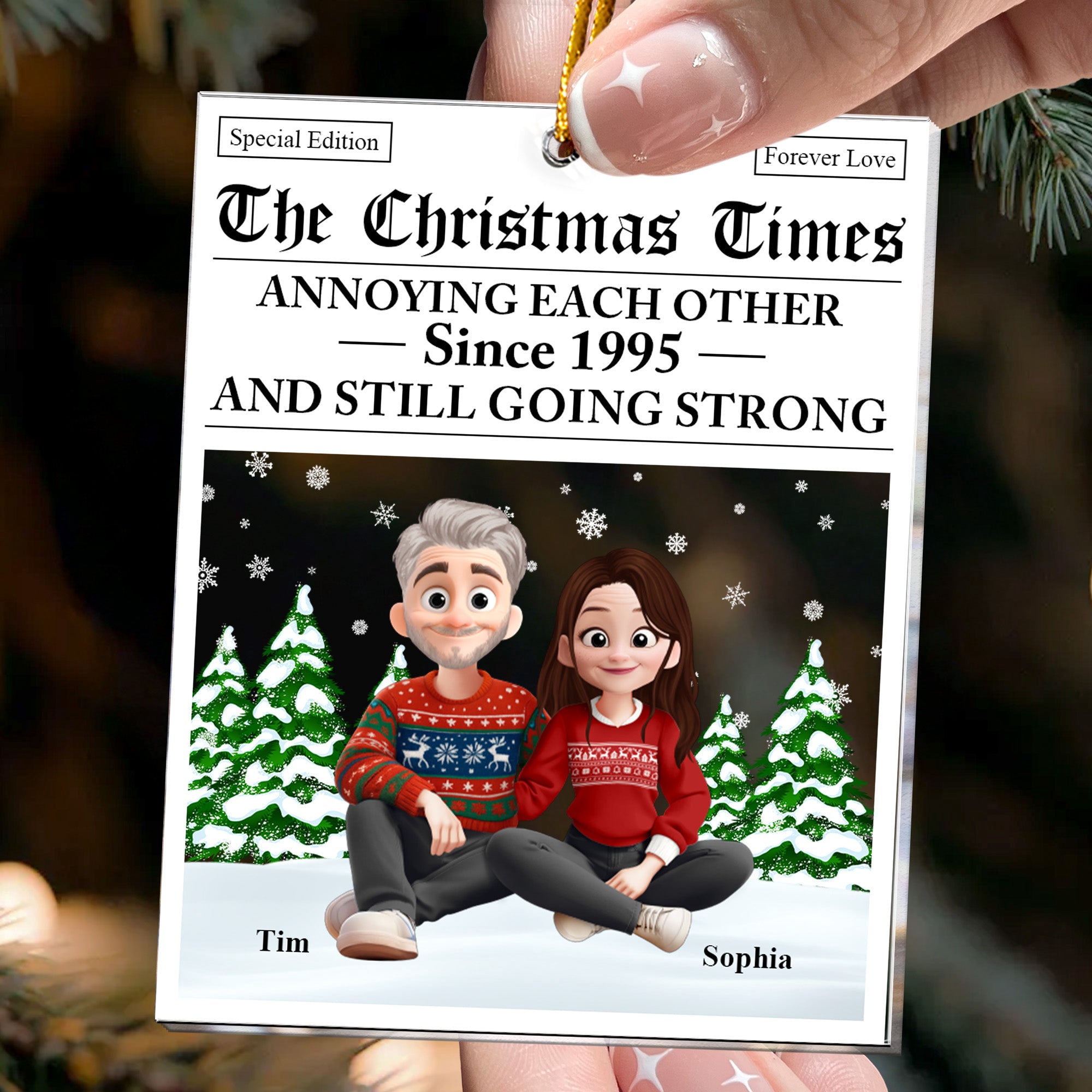 The Christmas Times Annoying Each Other Since - Personalized Acrylic Ornament