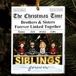 The Family Times - For Siblings, Brothers & Sisters - Personalized Acrylic Ornament