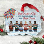 The Greatest Gift Our Parents Gave Us Was Each Other - Personalized Aluminum Ornament - Christmas Gift For Family Members, Brothers, Sisters