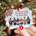 The Greatest Gift Our Parents Gave Us Was Each Other - Personalized Circle Acrylic Ornament - Christmas Gift For Family Members, Brothers, Sisters