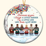 The Greatest Gift Our Parents Gave Us Was Each Other - Personalized Circle Acrylic Ornament - Christmas Gift For Family Members, Brothers, Sisters