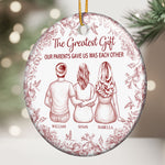 The Greatest Gift They Gave Us - Personalized Ceramic Ornament