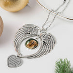 The Moment Your Heart Stopped, Mine Changed Forever - Custom Angel Wings Photo Ornament