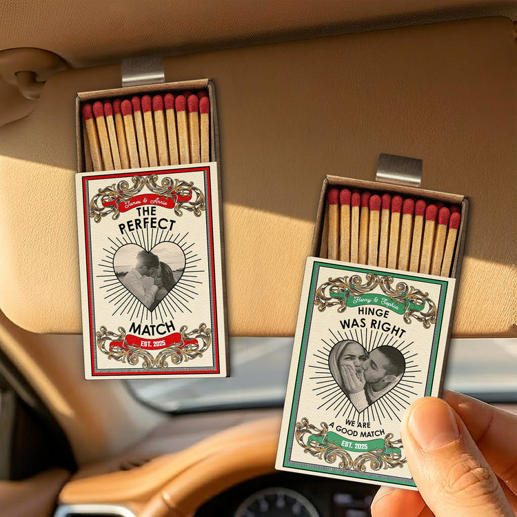 The-Perfect-Match-Vintage-Photo-Gifts-For-Couples-Personalized-Wooden-Car-Visor-Clip_2