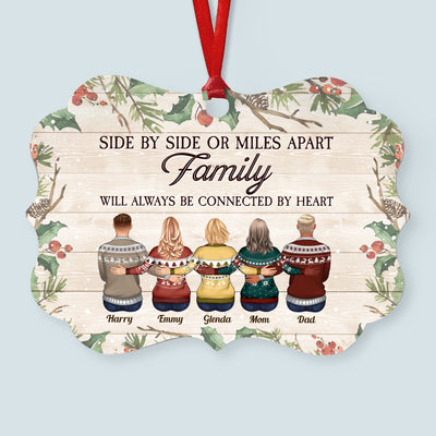There's No Greater Gift Than Brothers & Sisters Family - Personalized Aluminum Ornament - Family Hugging