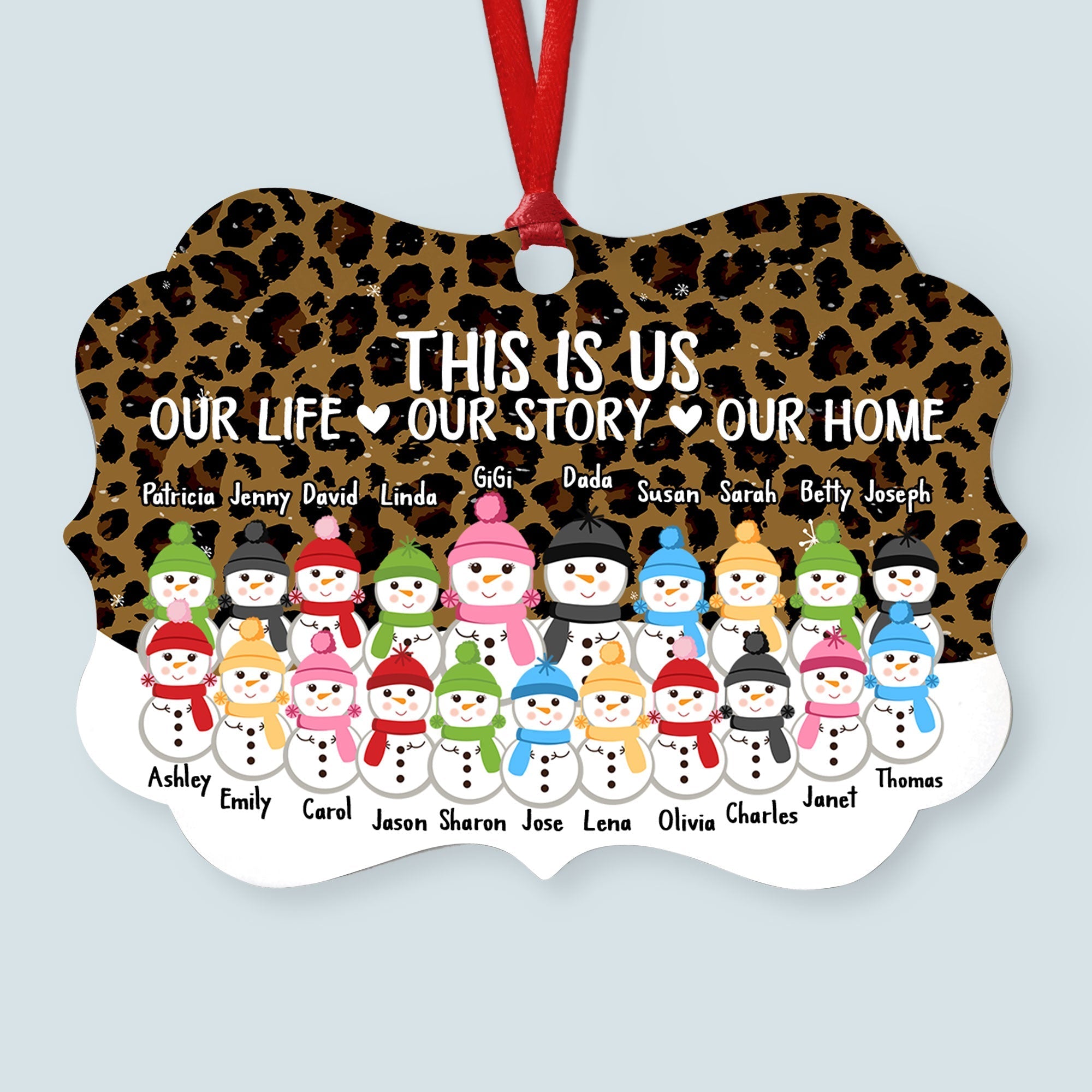 This Is Us A Whole Lot Of Love - Personalized Family Ornament