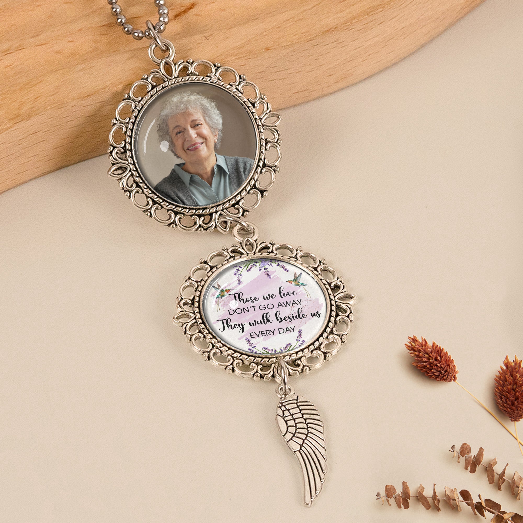 Those-We-Love-Dont-Go-Away-They-Walk-Beside-Us-Every-Day-Personalized-Photo-Car-Ornament_3