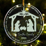 We Believe Nativity - Personalized Acrylic Ornament