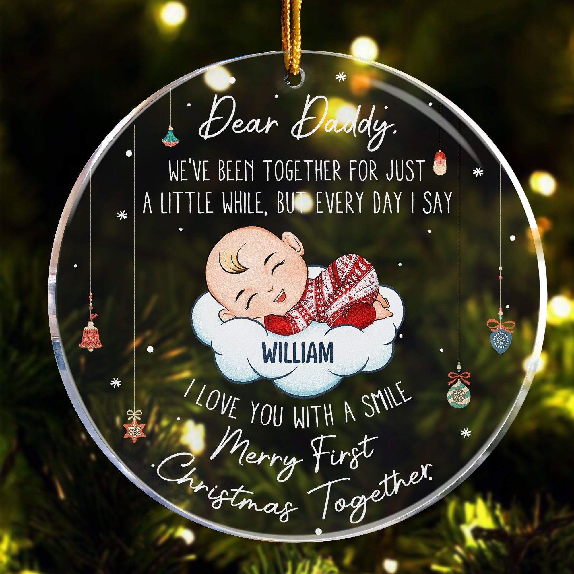 We've Been Together For Just A Little While - Personalized Acrylic Ornament
