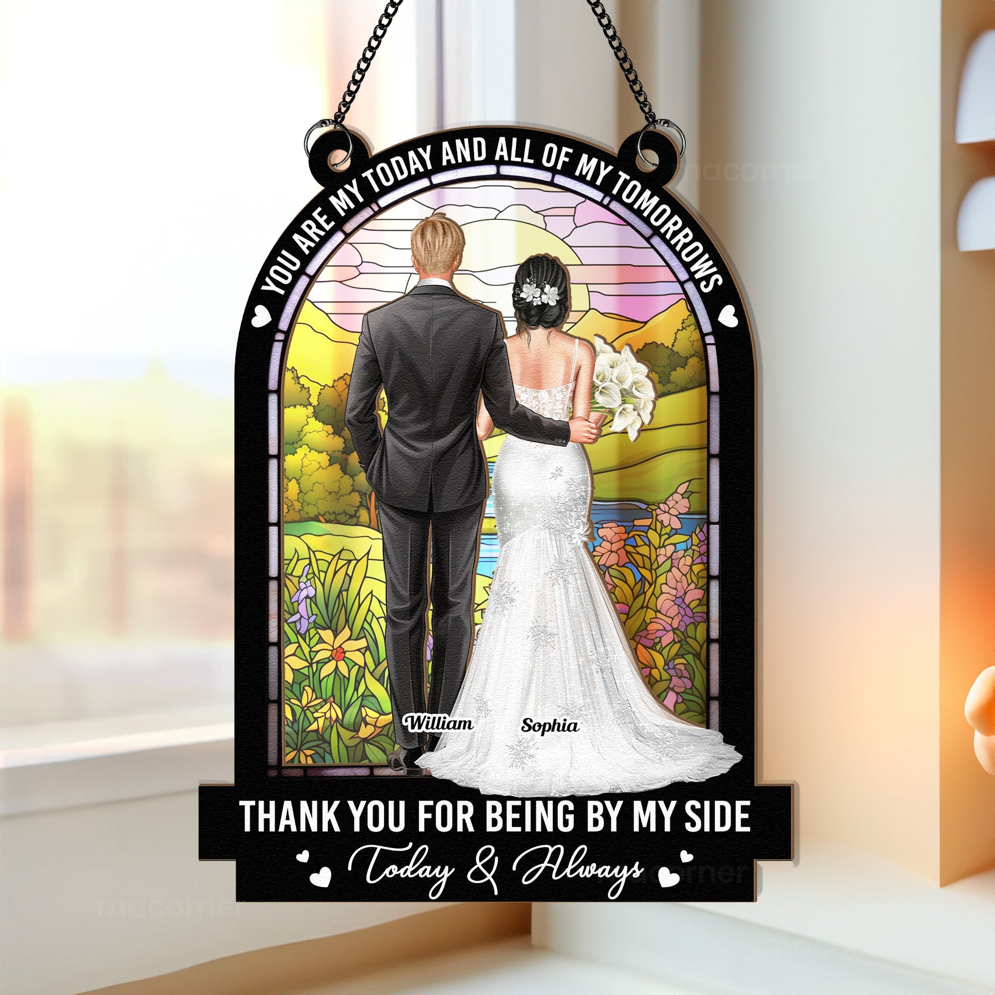 Wedding-Gift-All-Of-My-Tomorrows-Personalized-Window-Hanging-Suncatcher-Ornament_1
