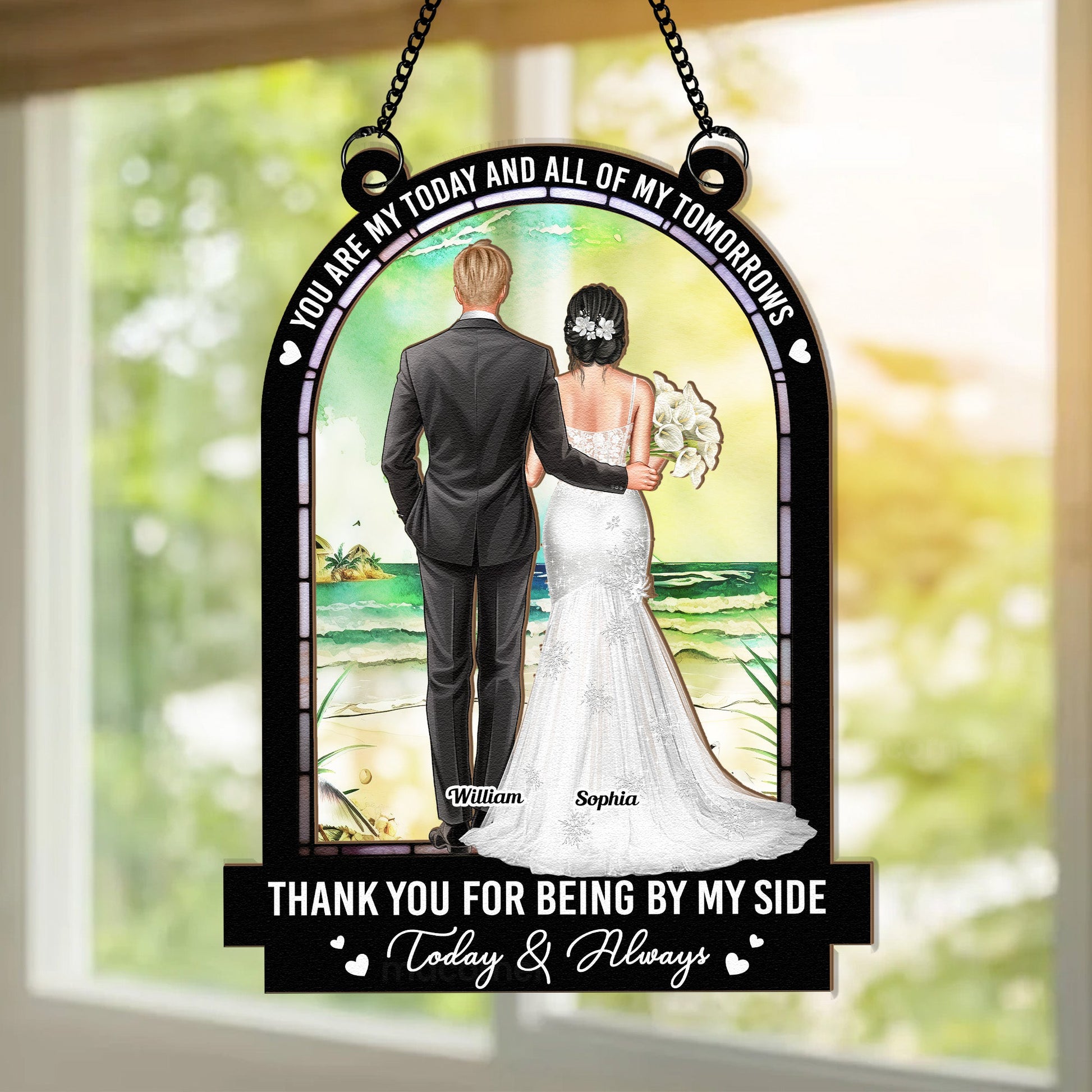 Wedding-Gift-All-Of-My-Tomorrows-Personalized-Window-Hanging-Suncatcher-Ornament_2