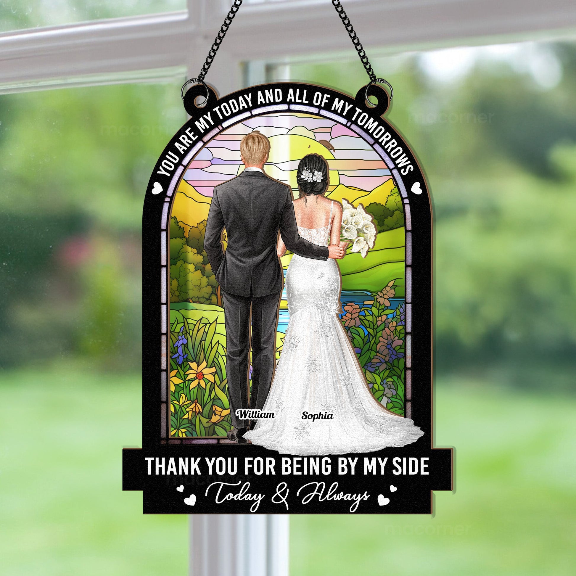 Wedding-Gift-All-Of-My-Tomorrows-Personalized-Window-Hanging-Suncatcher-Ornament_3