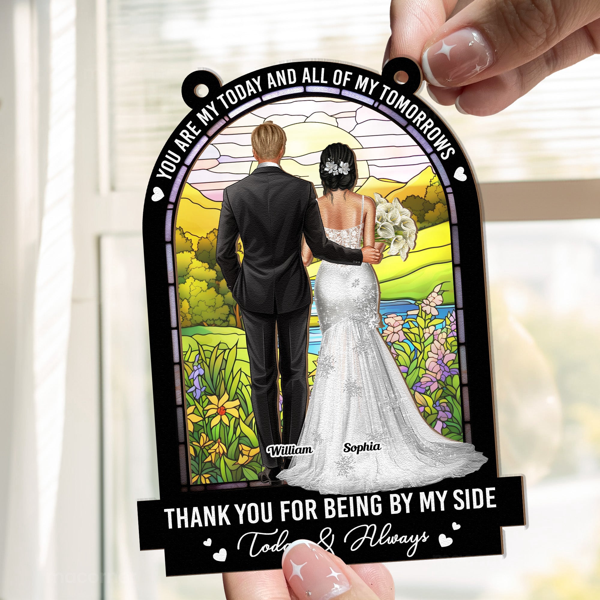 Wedding-Gift-All-Of-My-Tomorrows-Personalized-Window-Hanging-Suncatcher-Ornament_4