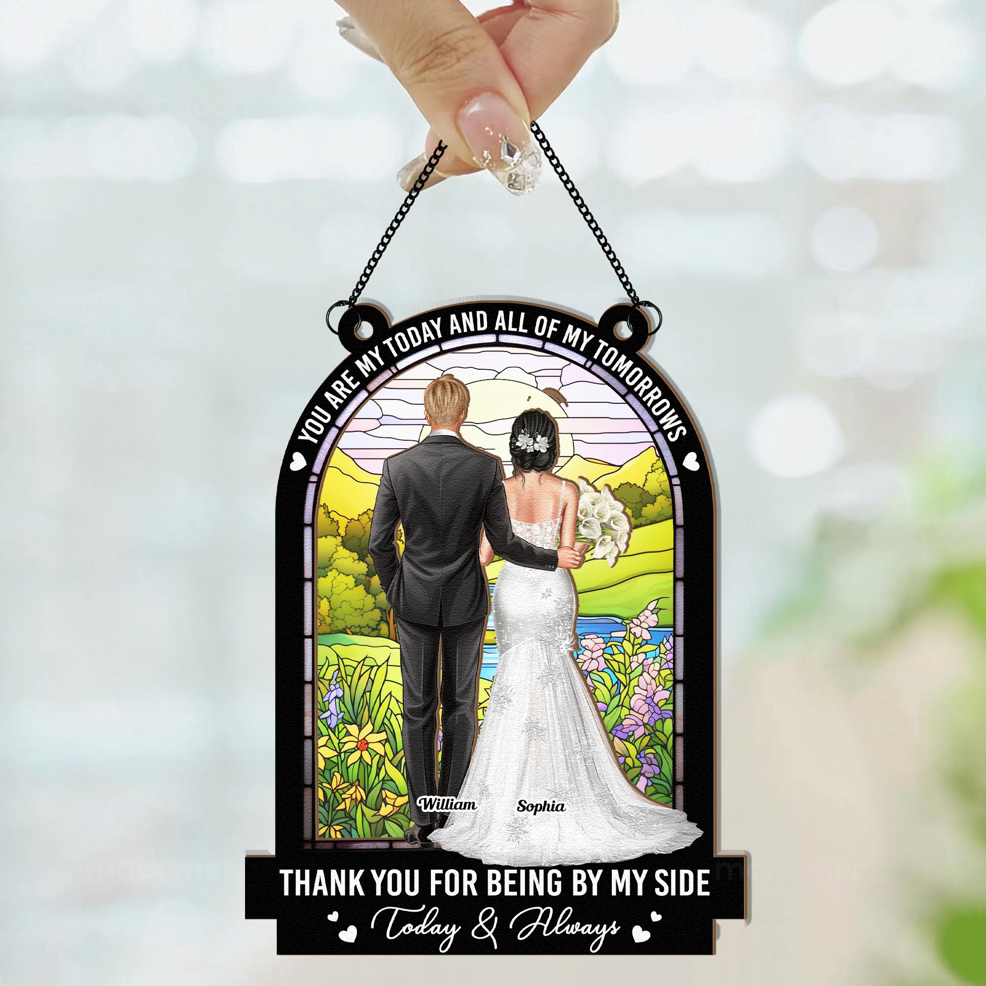 Wedding-Gift-All-Of-My-Tomorrows-Personalized-Window-Hanging-Suncatcher-Ornament_5
