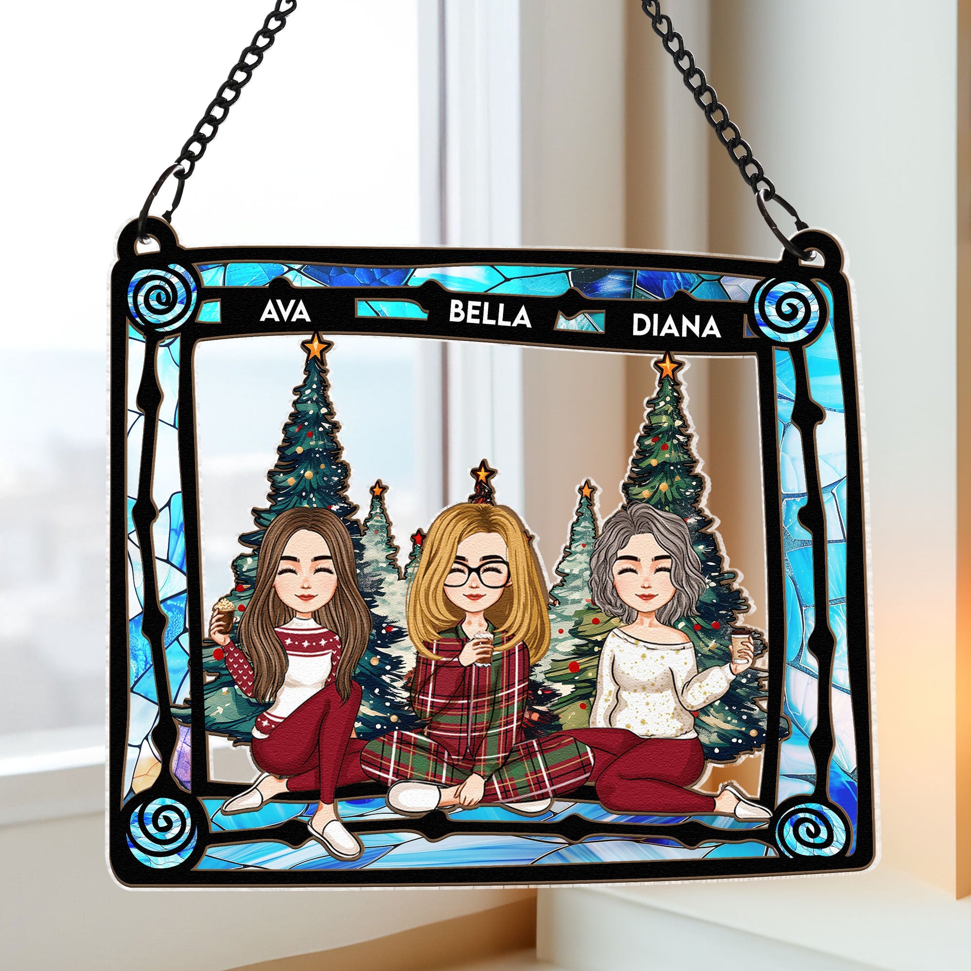 With-Mom-Under-Christmas-Tree-Personalized-Window-Hanging-Suncatcher-Ornament_4