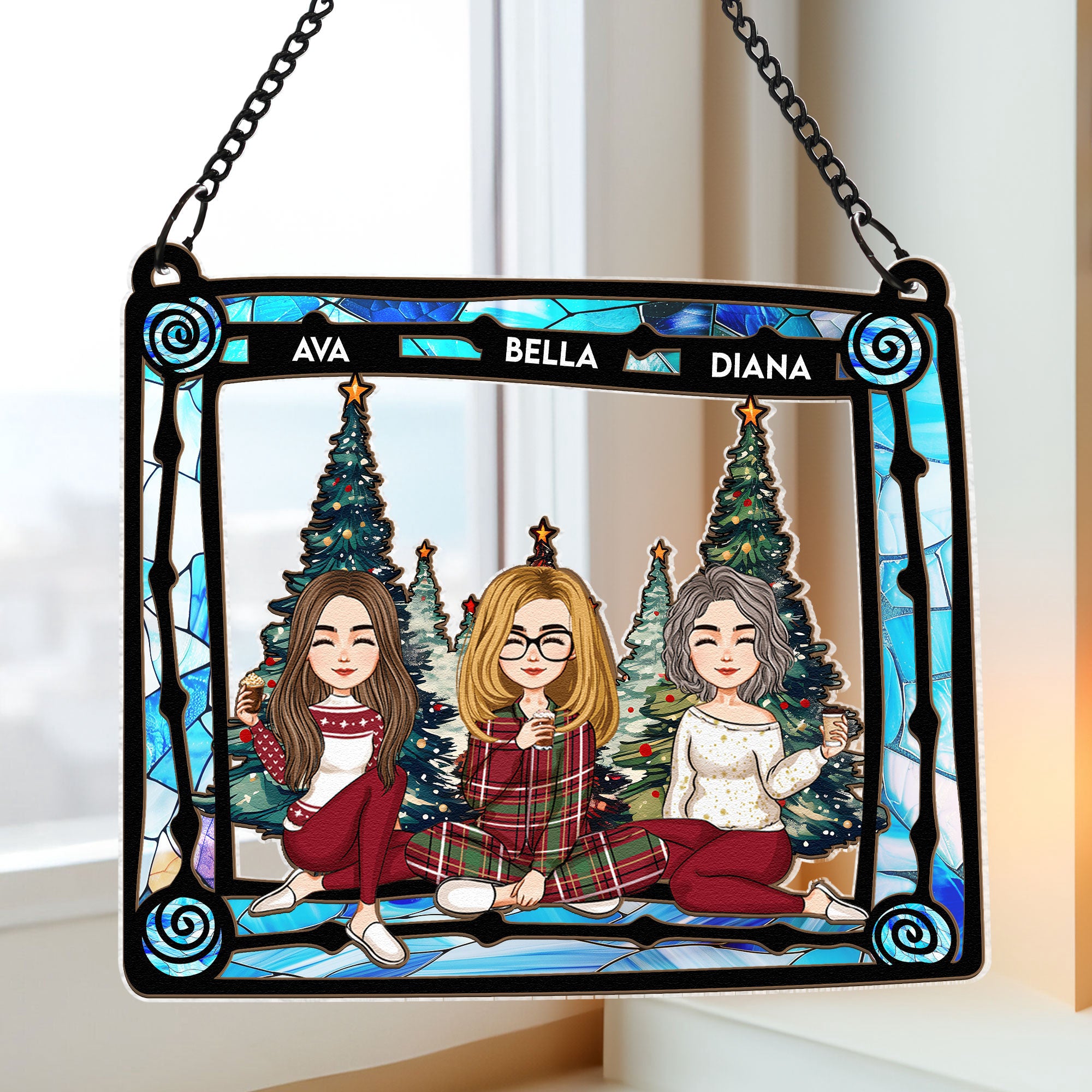 With-Mom-Under-Christmas-Tree-Personalized-Window-Hanging-Suncatcher-Ornament_4