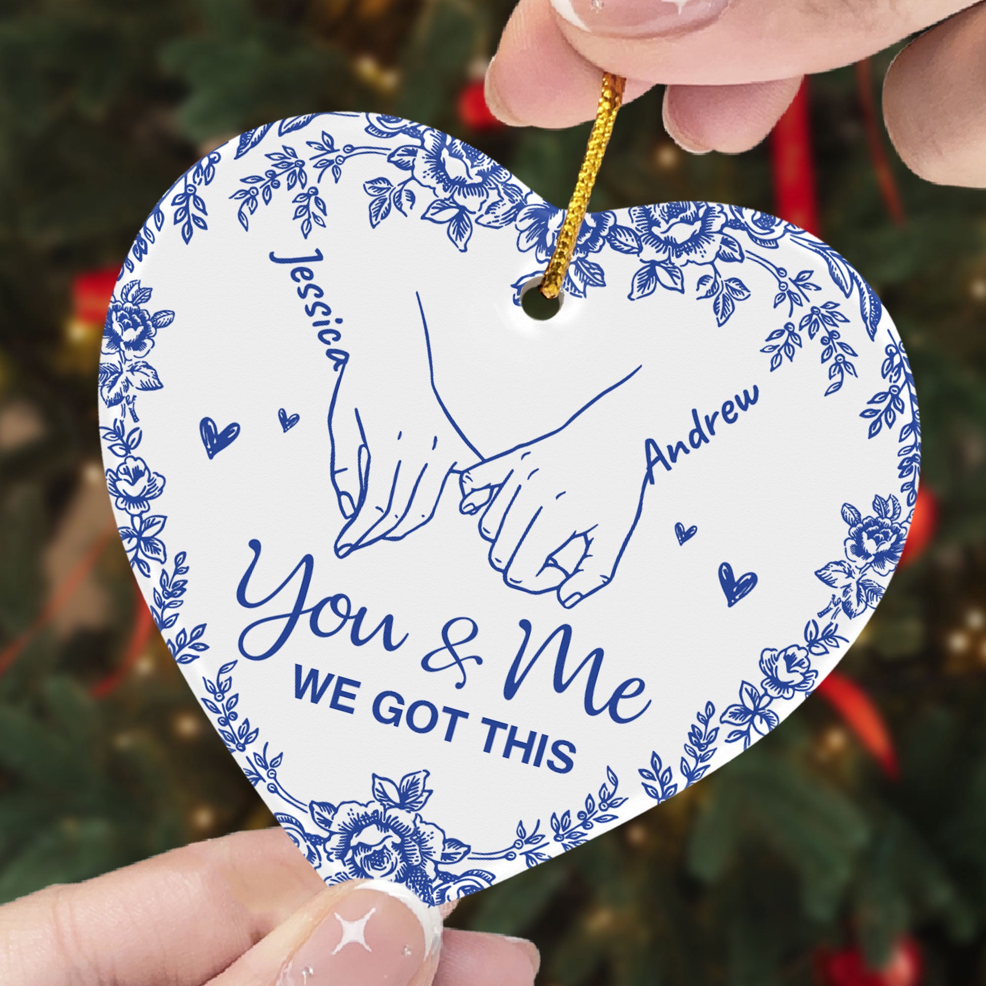 You And Me We Got This - Personalized Ceramic Ornament
