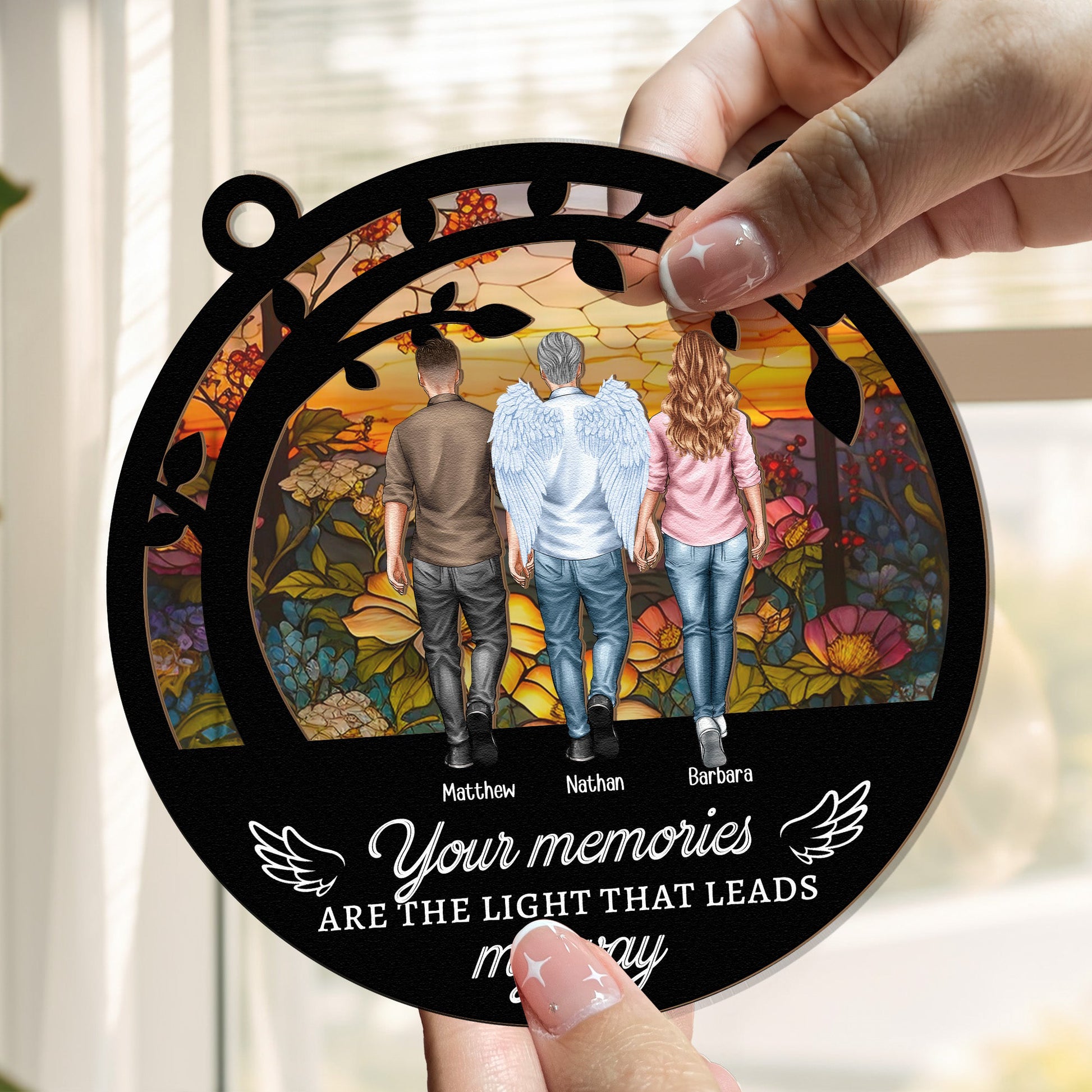 Your-Memories-Are-The-Light-Memorial-Personalized-Window-Hanging-Suncatcher-Ornament4