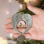 Your Wings Were Ready But My Heart Was Not - Custom Angel Wings Photo Ornament
