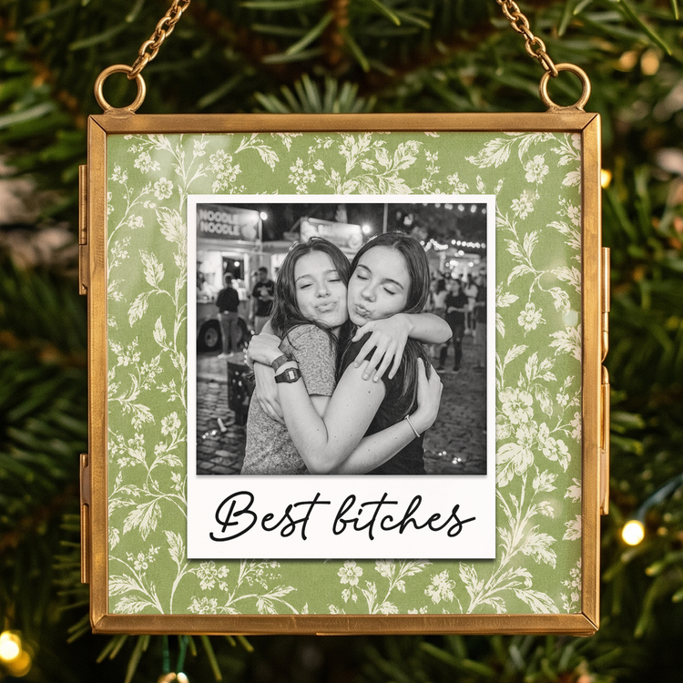 custom-photo-toile-de-jouy-floral-stripe-pattern-friendship-gifts-personalized-ornament-3