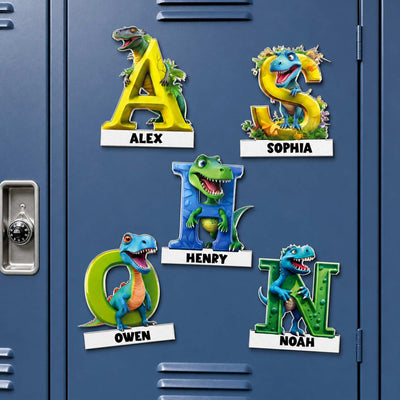 Dinosaur Alphabet - Personalized Magnet
