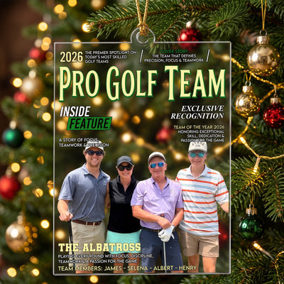 Golf Magazine Gift For Golf Lover Goft Team - Personalized Ornament