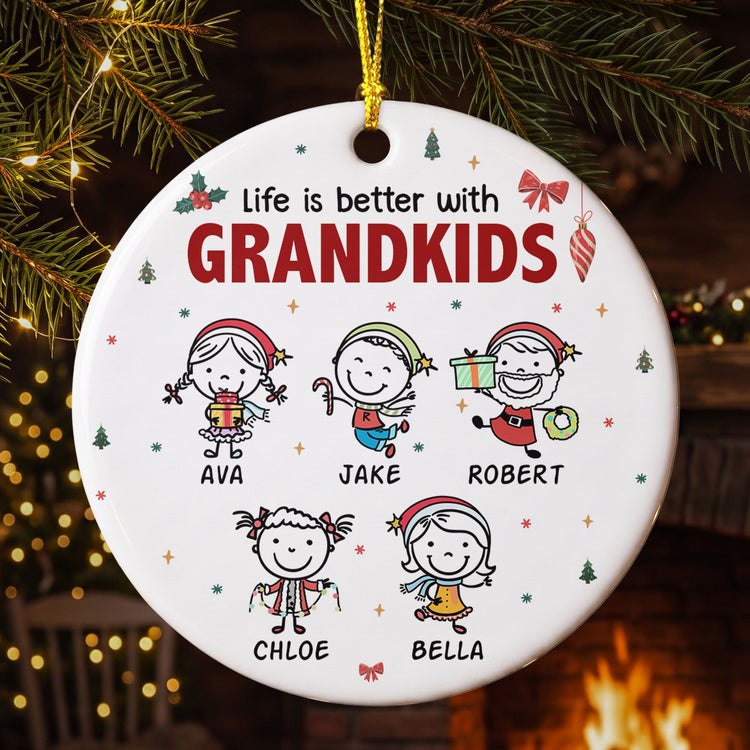 life-is-better-with-grandkids-doodle-christmas-personalized-ornament-1