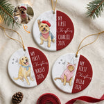 my-first-christmas-dog-cat-custom-photo-watercolor-personalized-ornament-1